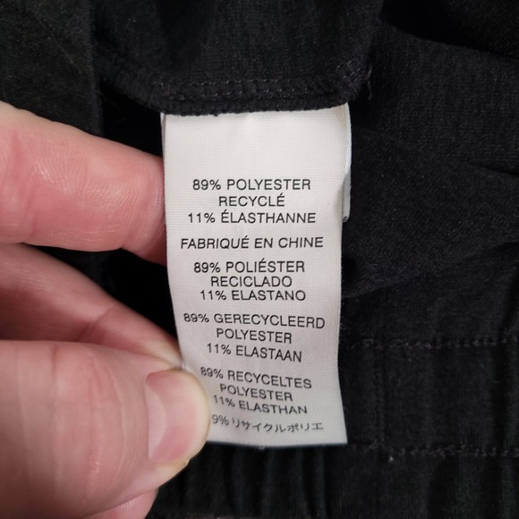 Vuori Black Wide Leg Flowy Lounge Pants XS Recycled Polyester Stretch - Picture 5 of 9